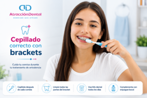 “Cómo cepillarse con brackets correctamente para mantener una buena higiene dental - Atracción Dental”